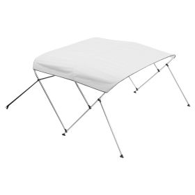 3 Bow Boat Bimini Tops 6'Lx(61"-66")W x 46"H Awning Canopy Light Grey